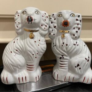 Staffordshire Style Ceramic Dog Figurines